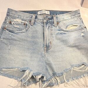 Abercrombie & Fitch Light Blue Denim Shorts